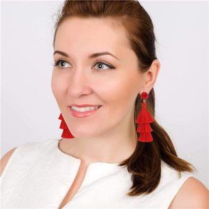 Tassel Tiered Drop Earrings - Fashion Trending